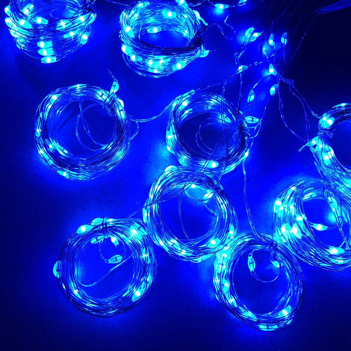 LED-ljusgardin med USB och fjärrkontroll, åtta lägen
