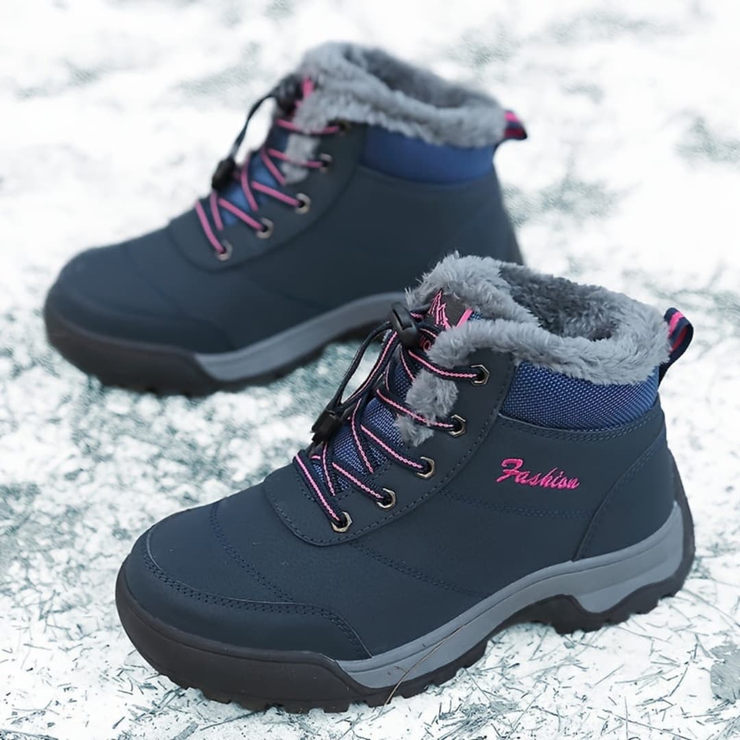 Kvinnornas Vinter Plattform Sneakers Plush Fôr Klar för Utomhus