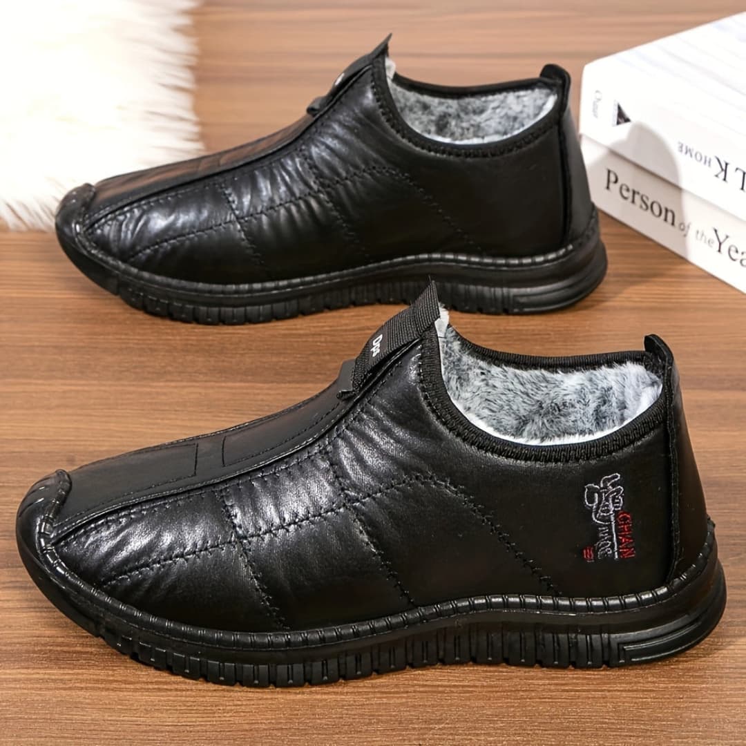 Carlos - Mysiga Fleece-fôrede Slip-On Sneakers för Män
