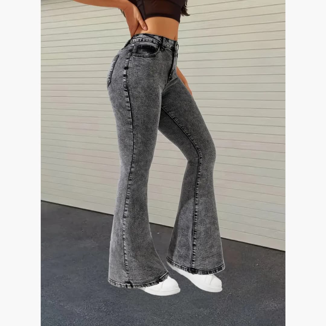 Hilda - Bekväma slankejeans med hög midja för kvinnor