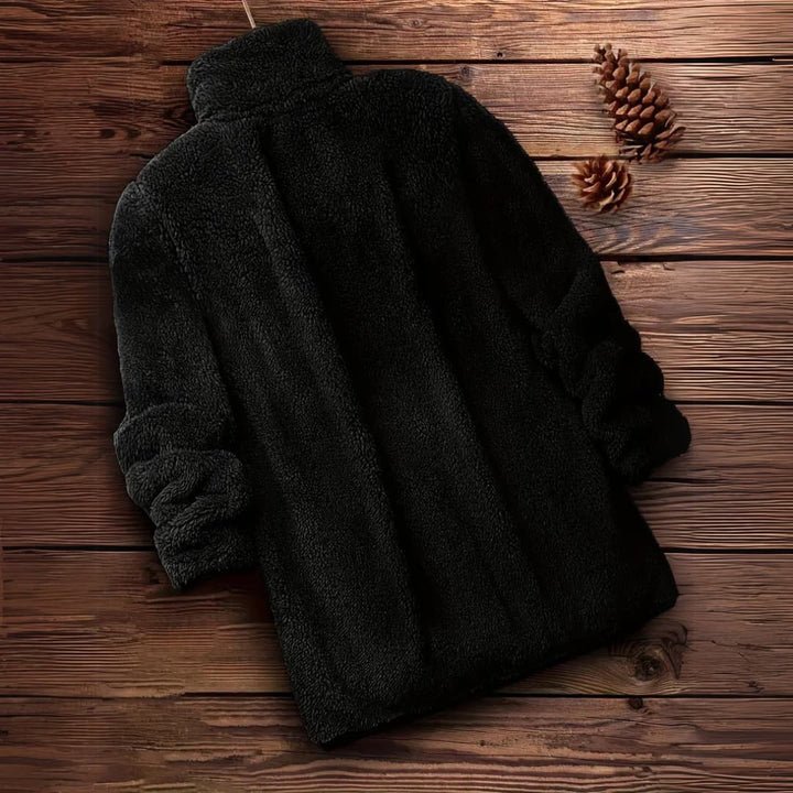 Kvinnens Teddy Zip-Up Tröja Avslappnad Långärmad Vinterjacka