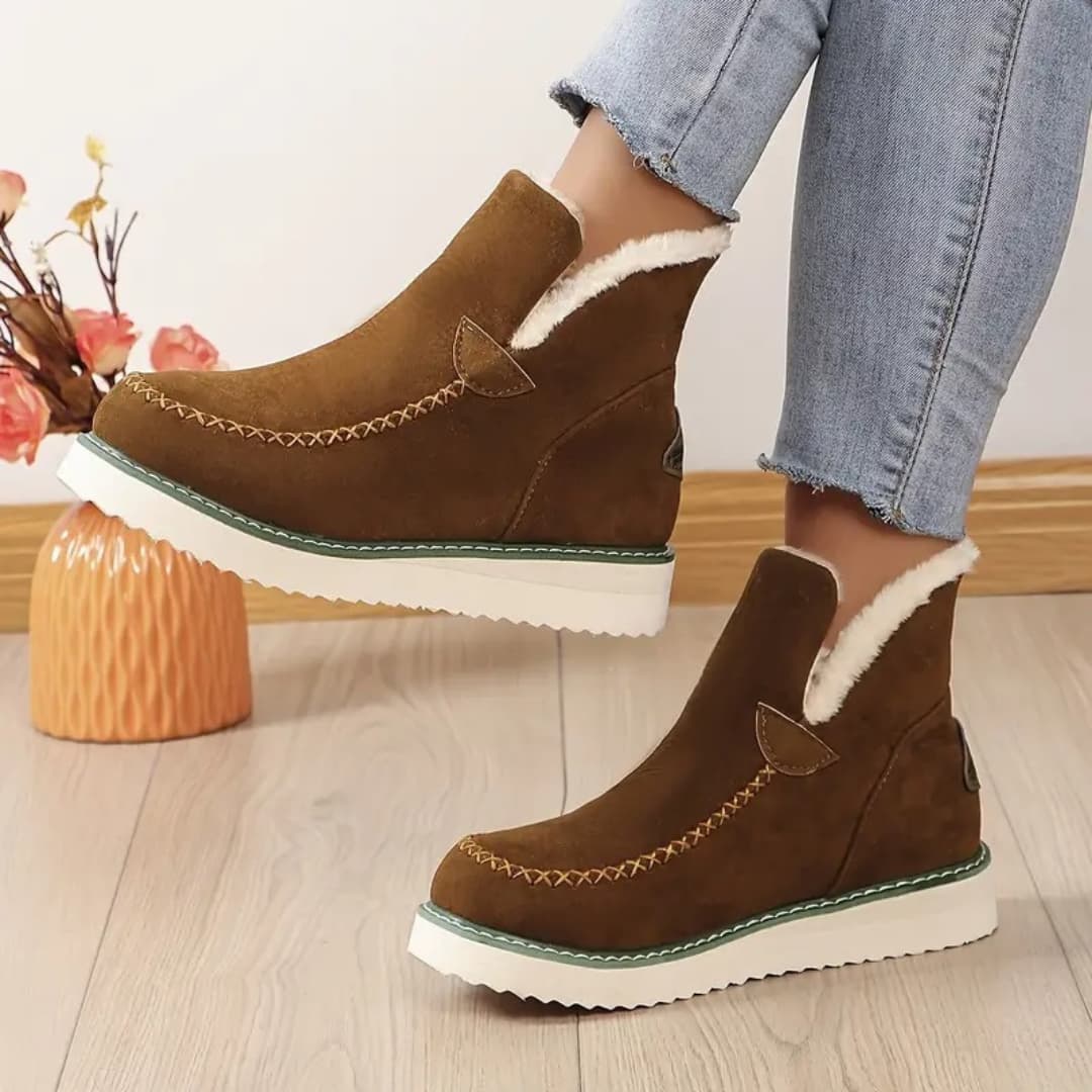 Jasmina - Värme slip-on ankelstövler till dam