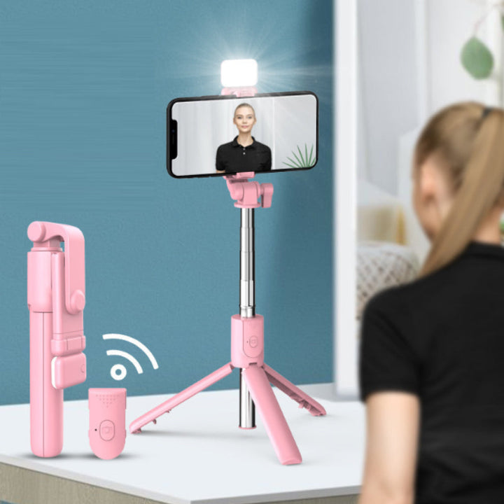 6 i 1 Trådlös Bluetooth Selfiestang - Stabile och Kreativa Bilde