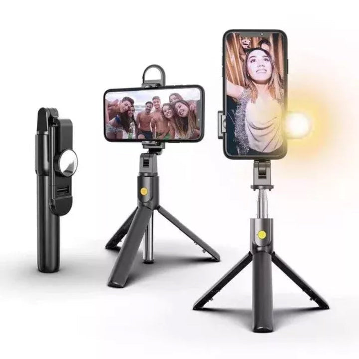 6 i 1 Trådlös Bluetooth Selfiestang - Stabile och Kreativa Bilde