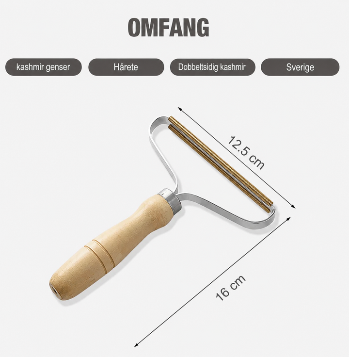Bärbar Hårta bortr - Lofri Lint Remover | Inkl. Kobberhode