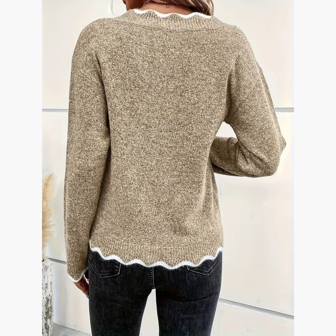 Eleonora - Elegant stickad tröja för kvinnor