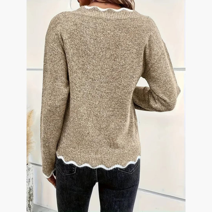 Eleonora - Elegant stickad tröja för kvinnor
