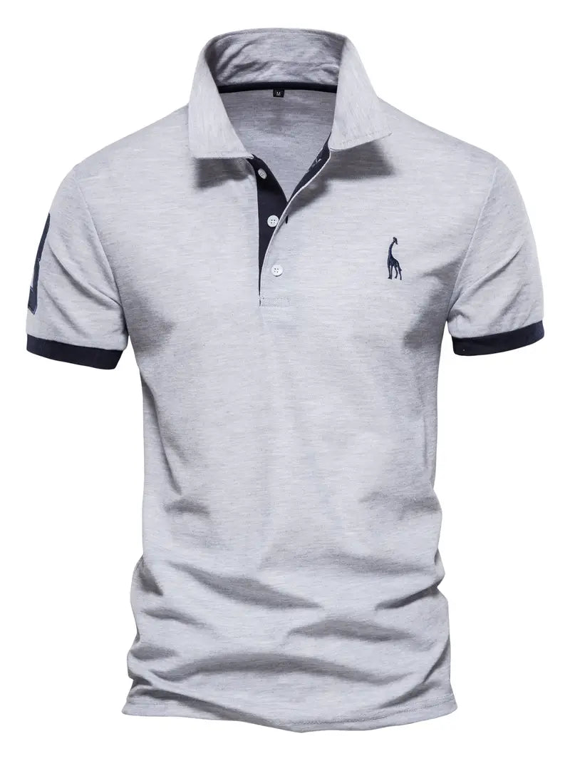 Harrison™ - Slim-fit Brodert Stripet Pikétröja