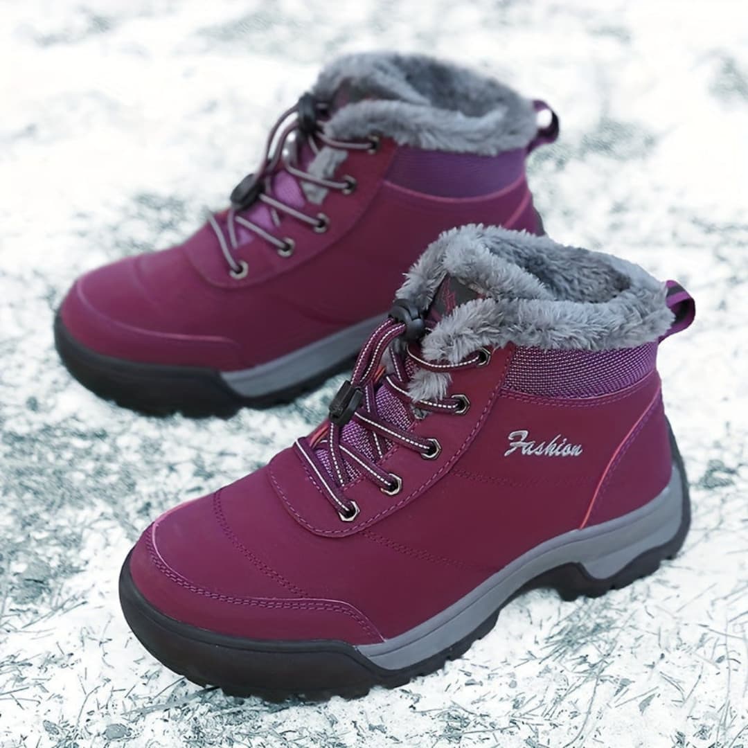 Kvinnornas Vinter Plattform Sneakers Plush Fôr Klar för Utomhus
