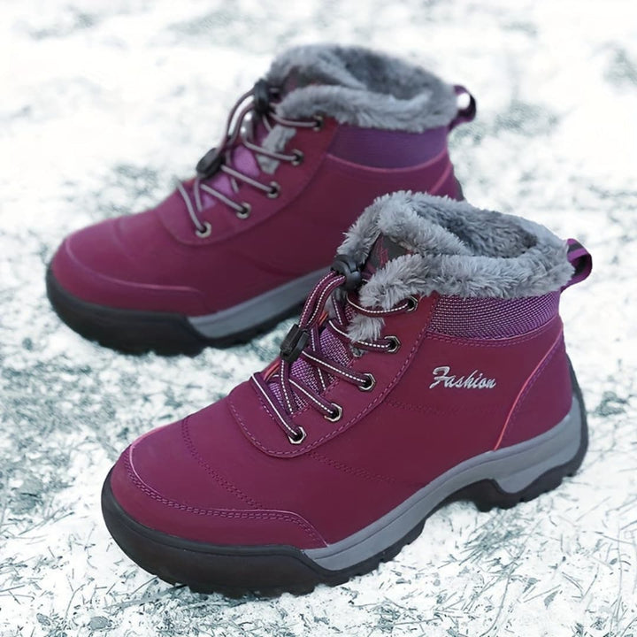 Kvinnornas Vinter Plattform Sneakers Plush Fôr Klar för Utomhus