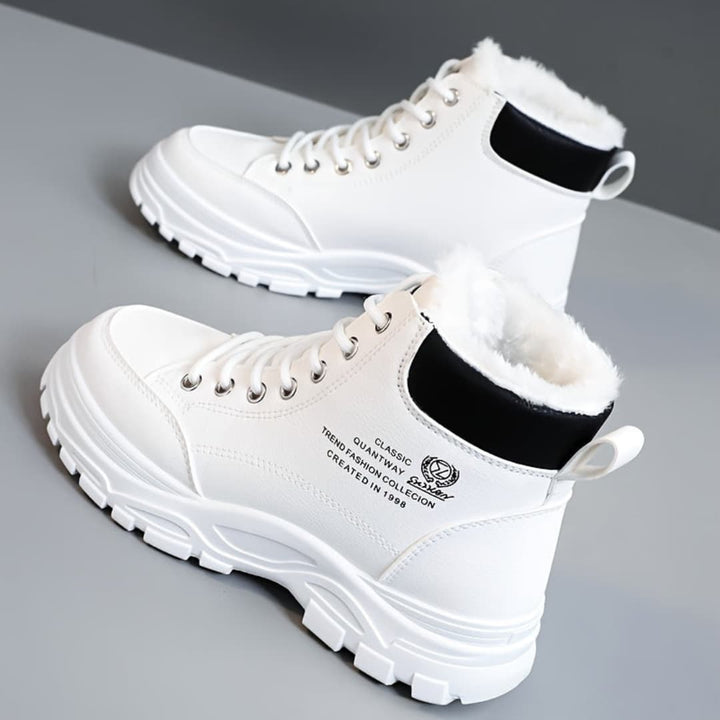 Dam Vinter Snöboots Fashion Tykk Sula Skor