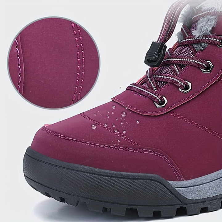 Kvinnornas Vinter Plattform Sneakers Plush Fôr Klar för Utomhus