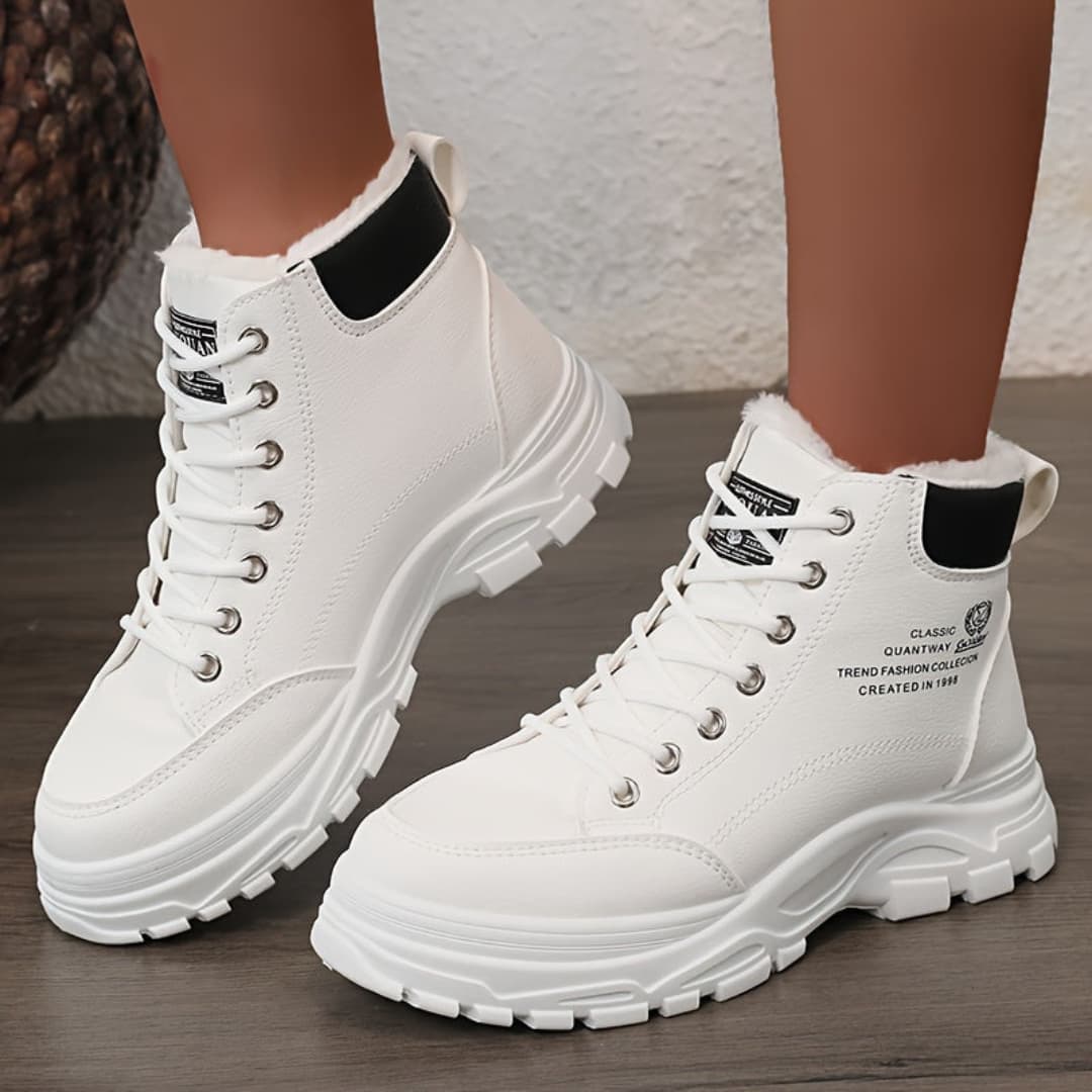 Dam Vinter Snöboots Fashion Tykk Sula Skor