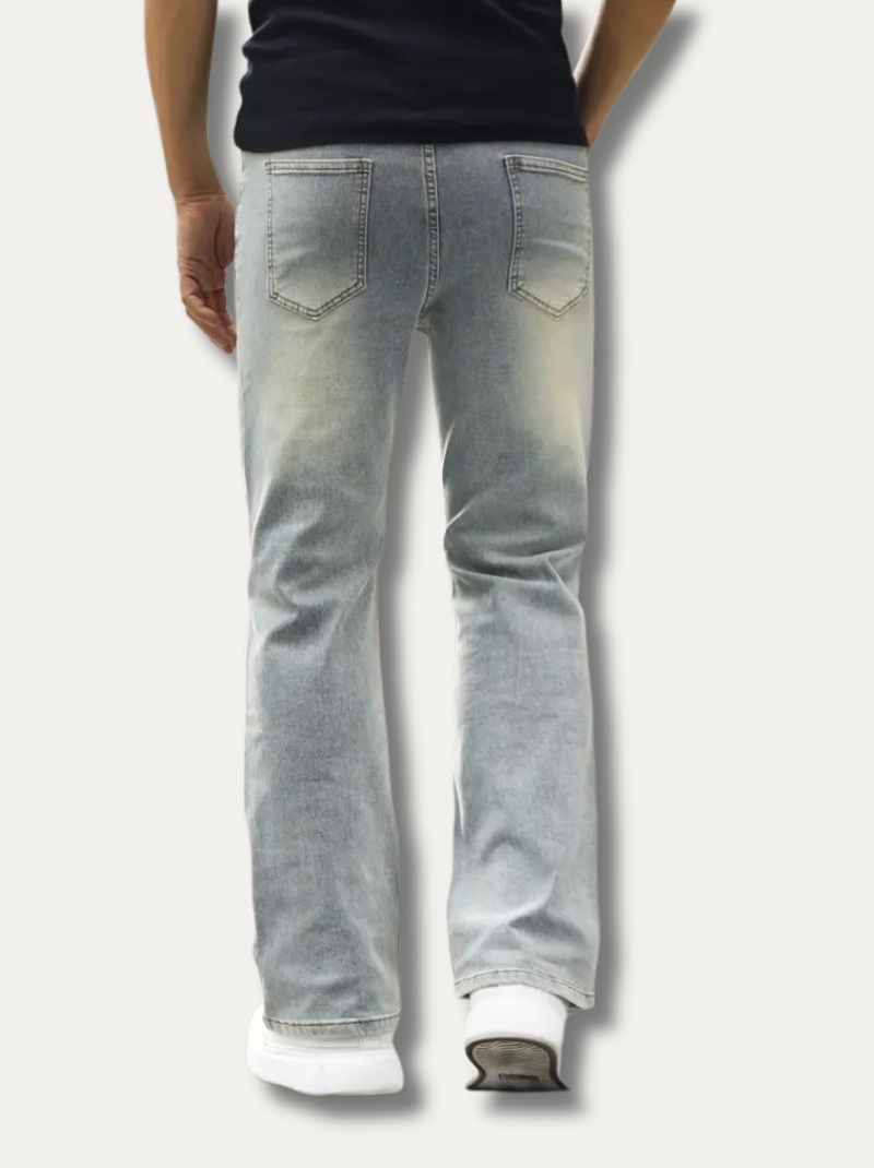 Vintage-stil denim byxa för män