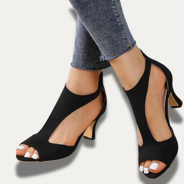 Stilfulla peep-toe häler