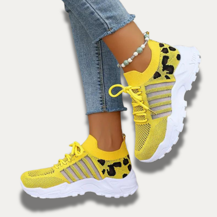 LUNA - Casual sneakers med leopardmönster