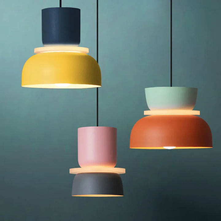 Minimalistisk Pendellampa i Pastell för Modern Interiör