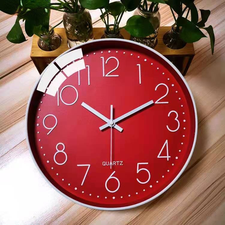 Unisex 30cm Lydlös Veggklokke – Modern Minimalistisk Design