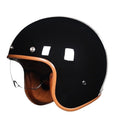 Unisex Åpen Motorsykkelhjelm i Retro Design