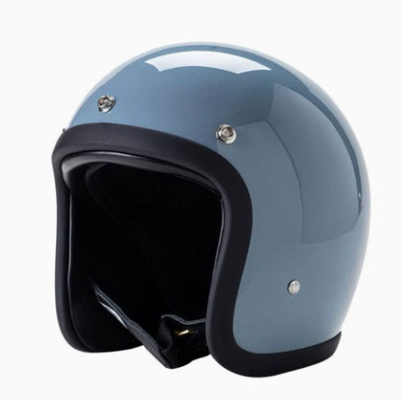 Unisex Åpen Motorsykkelhjelm i Retro Design