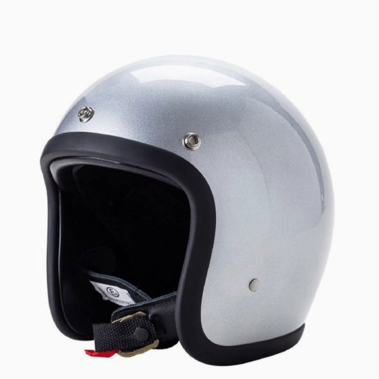 Unisex Åpen Motorsykkelhjelm i Retro Design