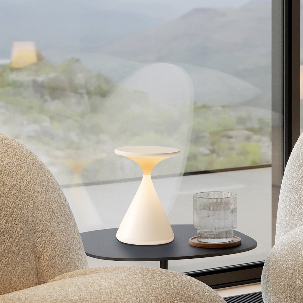 Aeron Hourglass Bordslampa - Batteridrevet | Justerbar LED