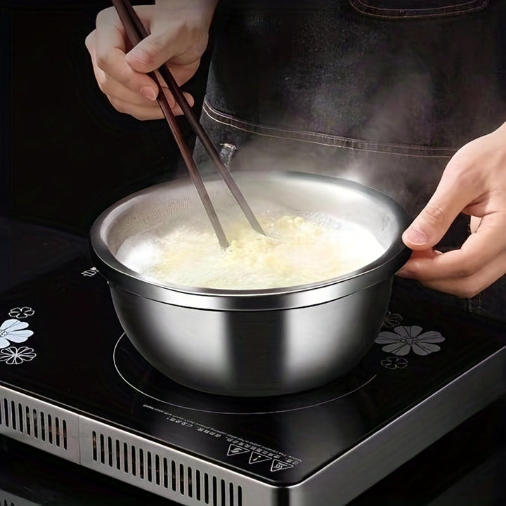 Mångsidig Kökutstyr Set: Dörslag och Miksebolle i Stål