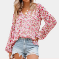 Blomstret Sommerbluse - Feminin Stil | Sommerklär