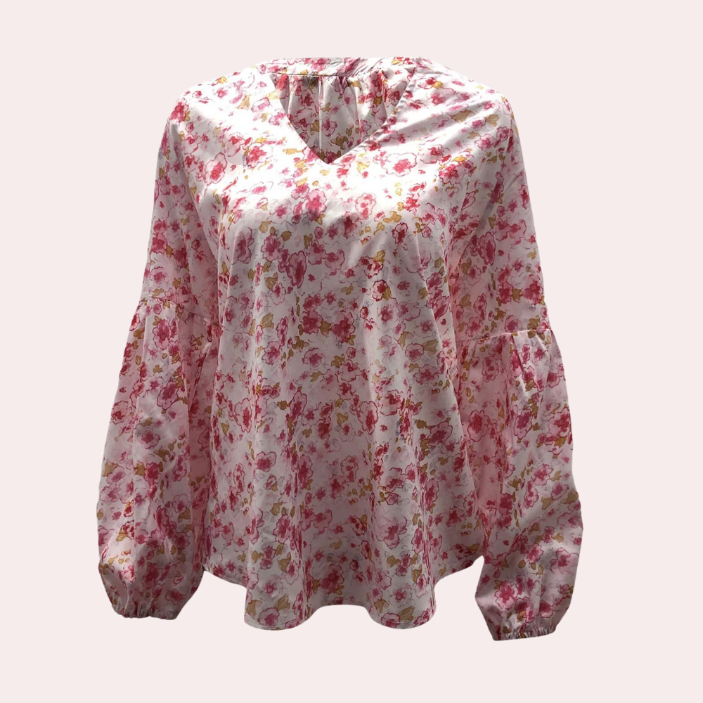 Blomstret Sommerbluse - Feminin Stil | Sommerklär