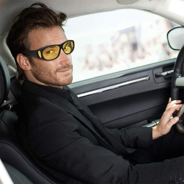 Unisex Antirefleks Poliserte Nattsynsbriller för Bättre Kjöring