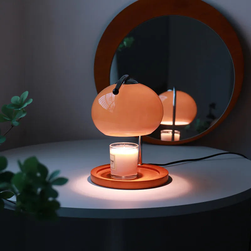 Aromalampe i Glas med Justerbar Lysstyrke för Hemmet