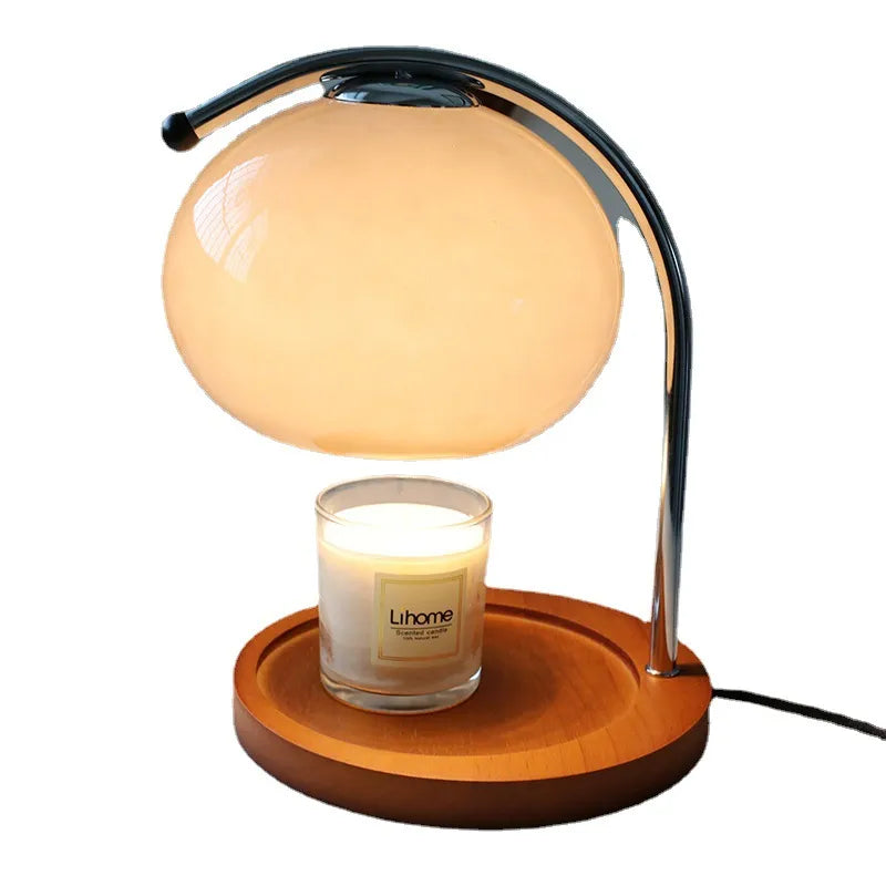Aromalampe i Glas med Justerbar Lysstyrke för Hemmet