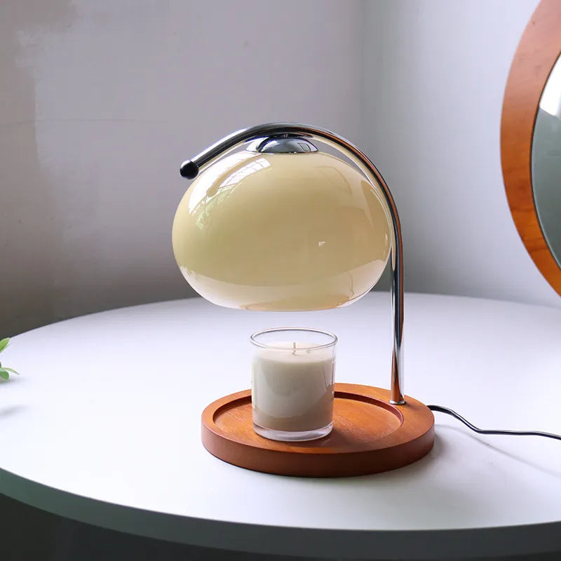 Aromalampe i Glas med Justerbar Lysstyrke för Hemmet