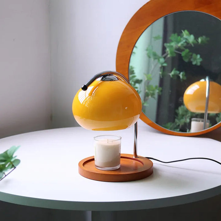 Aromalampe i Glas med Justerbar Lysstyrke för Hemmet