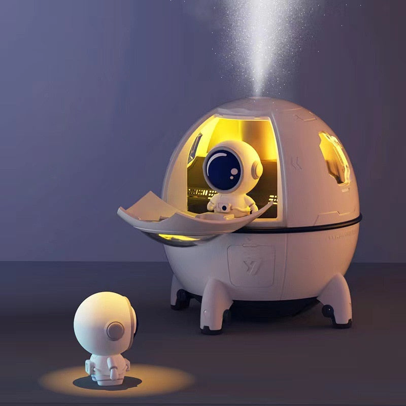 Astronaut Luftfukter med Nattlampe och Aroma Diffuser