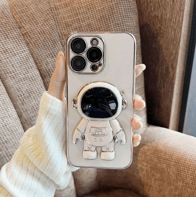 Astronaut Telefondeksel för iPhone – Unikt Design &amp; Praktisk Stativ