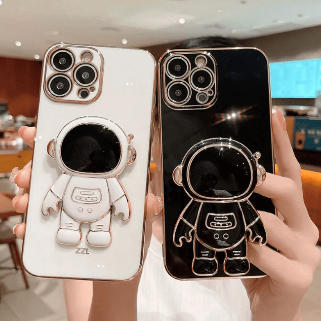 Astronaut Telefondeksel för iPhone – Unikt Design &amp; Praktisk Stativ