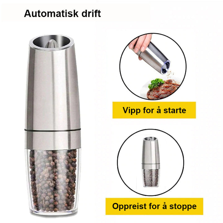 Automatisk Elektrisk Salt- och Pepperkvern | Slitstark och Lätt