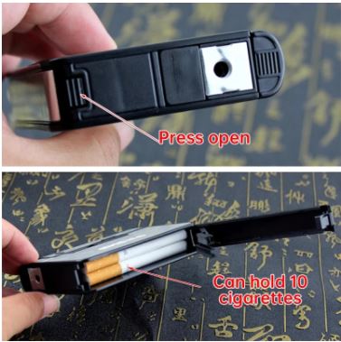 Automatisk Sigarettetui med Integrerad Lighter