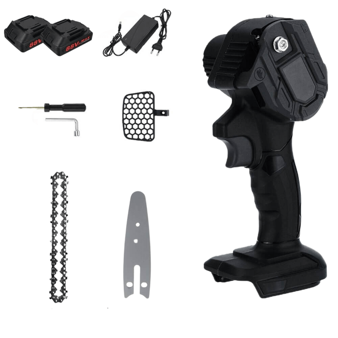 Bärbar Mini Motorsag med Batteri och Kjeder