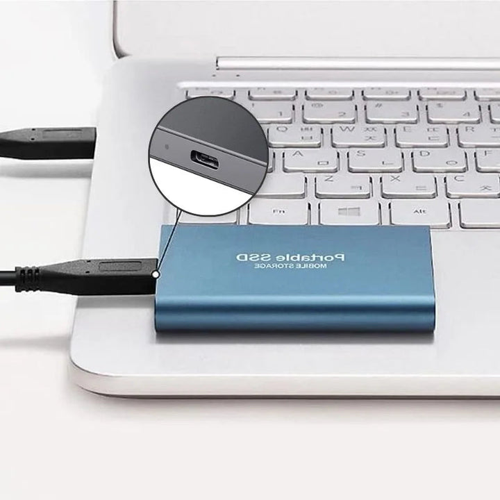 Bärbar Ekstern Solid State Disk – Snabb USB 3.1 Lagring