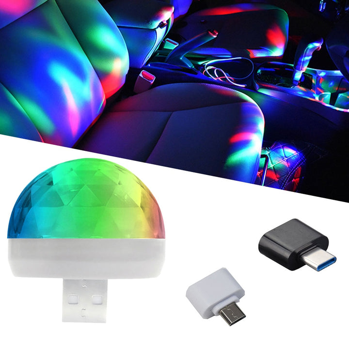 Bärbar USB Disco Lyssopp för Fest