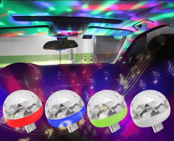 Bärbar USB Disco Lyssopp för Fest