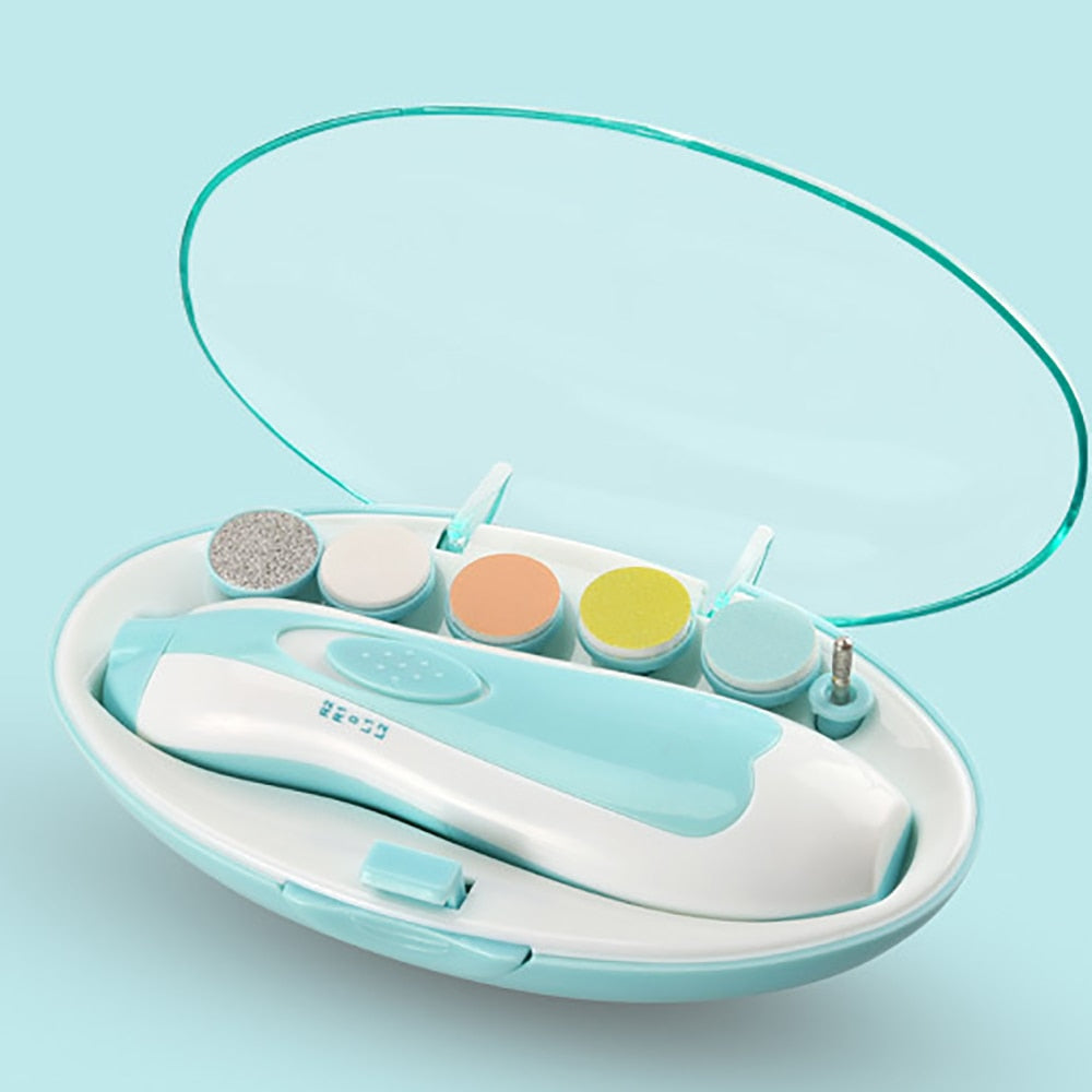Baby Elektrisk Negletrimmer med LED-Ljus