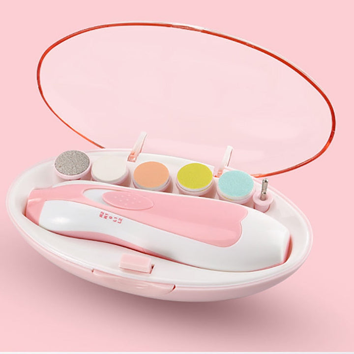 Baby Elektrisk Negletrimmer med LED-Ljus
