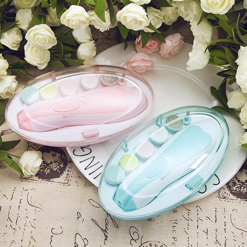 Baby Elektrisk Negletrimmer med LED-Ljus
