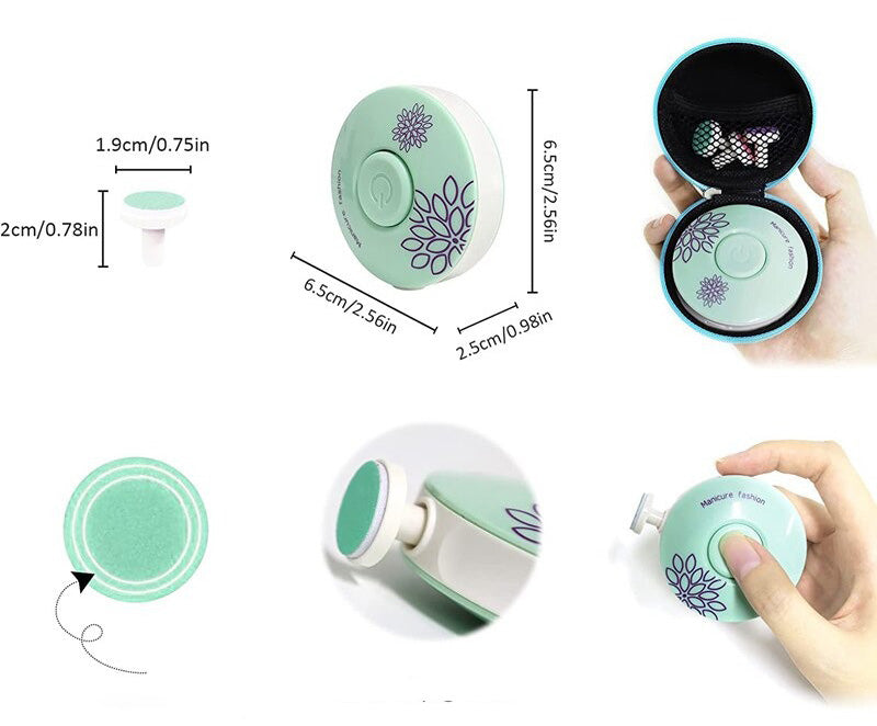 Baby Elektrisk Negletrimmer - Säker, Stille och Effektiv