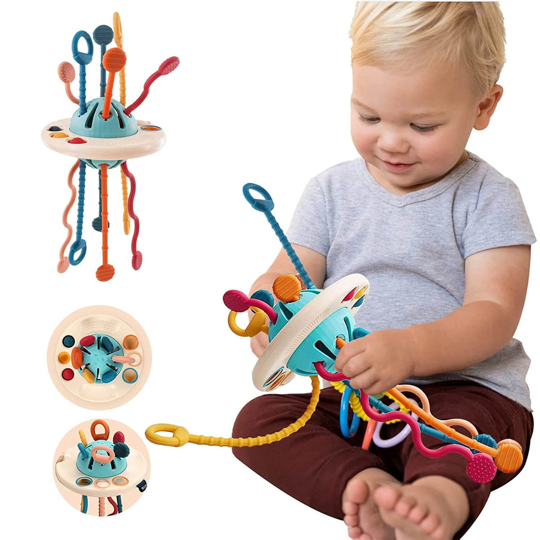 Baby Silikon UFO Sensorisk Trekkleke