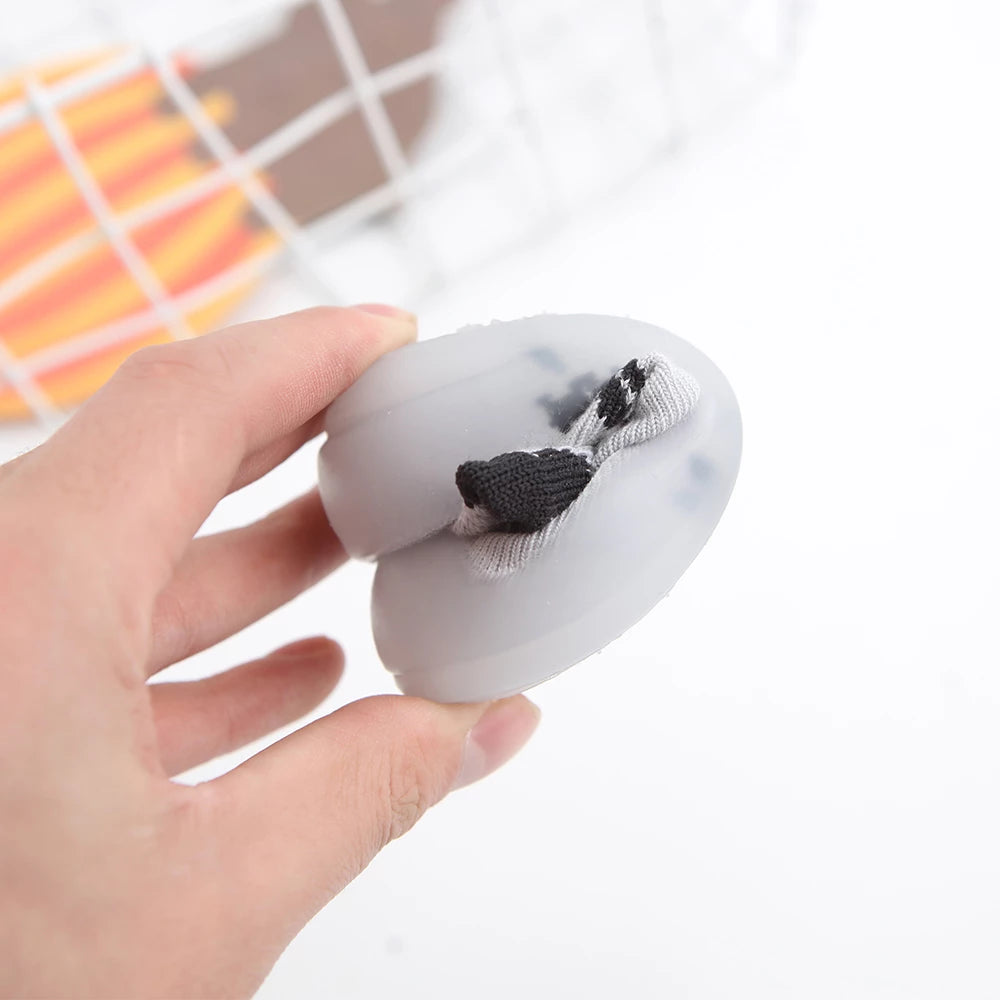 Baby Stickade Sokkesko med Antiskli Sula