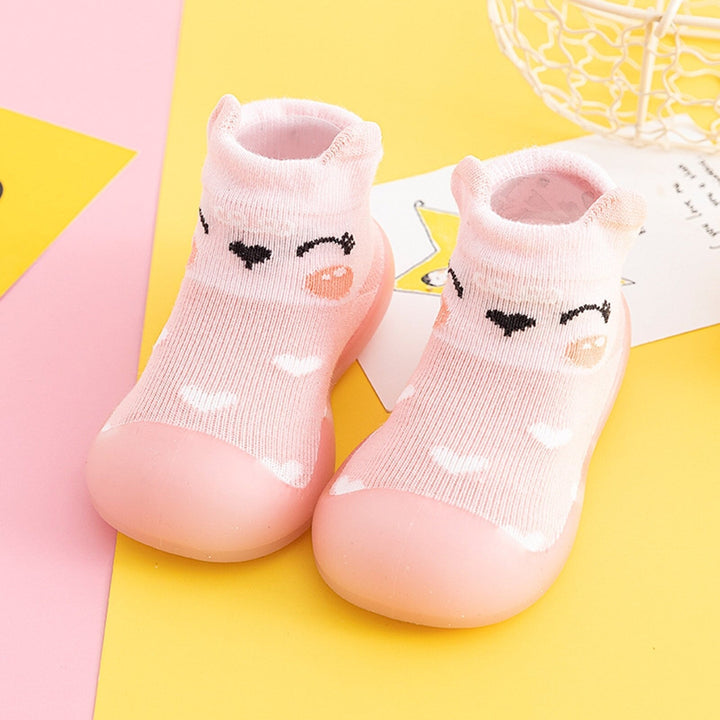 Baby Stickade Sokkesko med Antiskli Sula